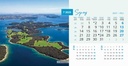 "NACIONALNI PARKOVI HRVATSKE" 13 list., dim: 20,5x14,5 cm, stolni kalendar, koverta, P/100