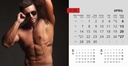 "MASCULINE" 13 list., dim: 20,5x14,5 cm, stolni kalendar, koverta, P/100