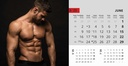 "MASCULINE" 13 list., dim: 20,5x14,5 cm, stolni kalendar, koverta, P/100