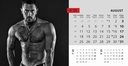 "MASCULINE" 13 list., dim: 20,5x14,5 cm, stolni kalendar, koverta, P/100
