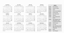 "POSLOVNI SIVO - PLAVI" 13 list., dim: 20,5x14,5 cm, stolni kalendar, koverta, P/100