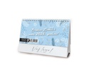 "POSLOVNI SIVO - PLAVI" 13 list., dim: 20,5x14,5 cm, stolni kalendar, koverta, P/100