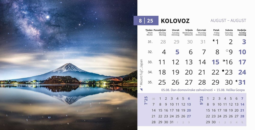 "BISERI SVIJETA" 13 list., dim: 20,5x14,5 cm, stolni kalendar, koverta, P/100