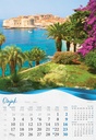 "BISERNA DALMACIJA" 13 list., dim: 33x55 cm, PVC vrećica, P/40, color kalendar