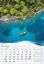 "BISERNA DALMACIJA" 13 list., dim: 33x55 cm, PVC vrećica, P/40, color kalendar