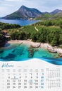 "BISERNA DALMACIJA" 13 list., dim: 33x55 cm, PVC vrećica, P/40, color kalendar