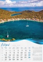 "BISERNA DALMACIJA" 13 list., dim: 33x55 cm, PVC vrećica, P/40, color kalendar
