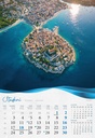 "BISERNA DALMACIJA" 13 list., dim: 33x55 cm, PVC vrećica, P/40, color kalendar