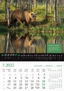 "KALENDAR LOVA" 13 list., dim: 30,5x50 cm, PVC vrećica, P/50, color kalendar