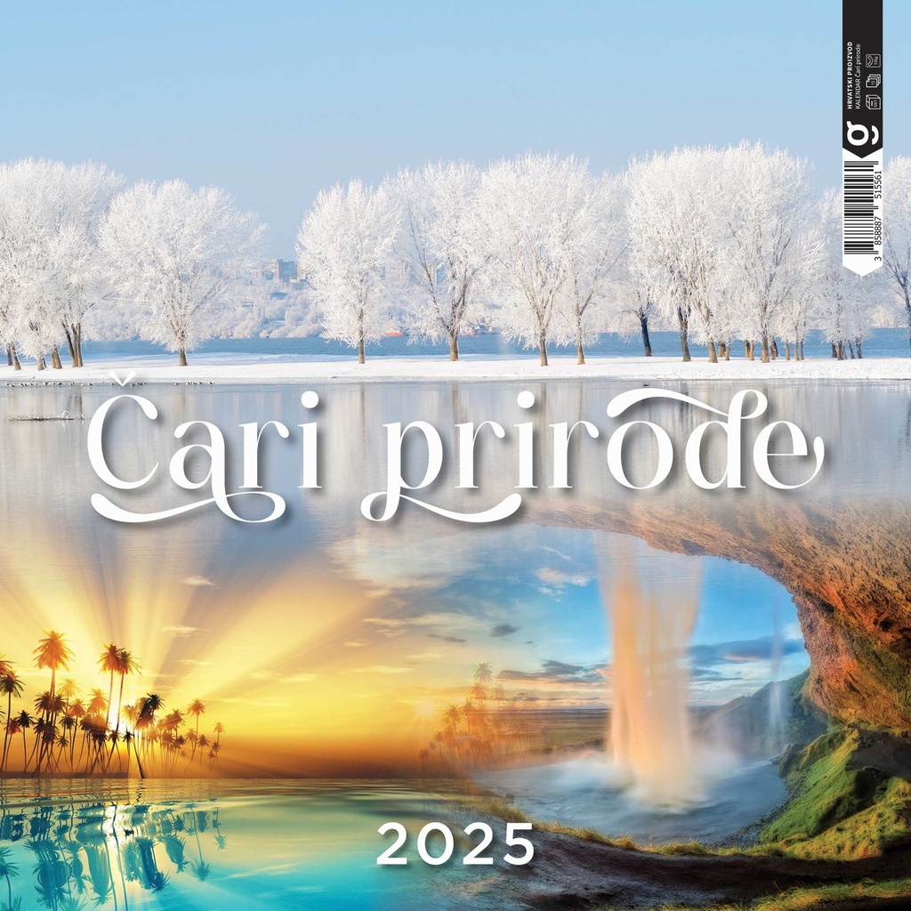"ČARI PRIRODE" 13 lis. dim: 33x40cm, PVC vrećica, P/50, color kalendar