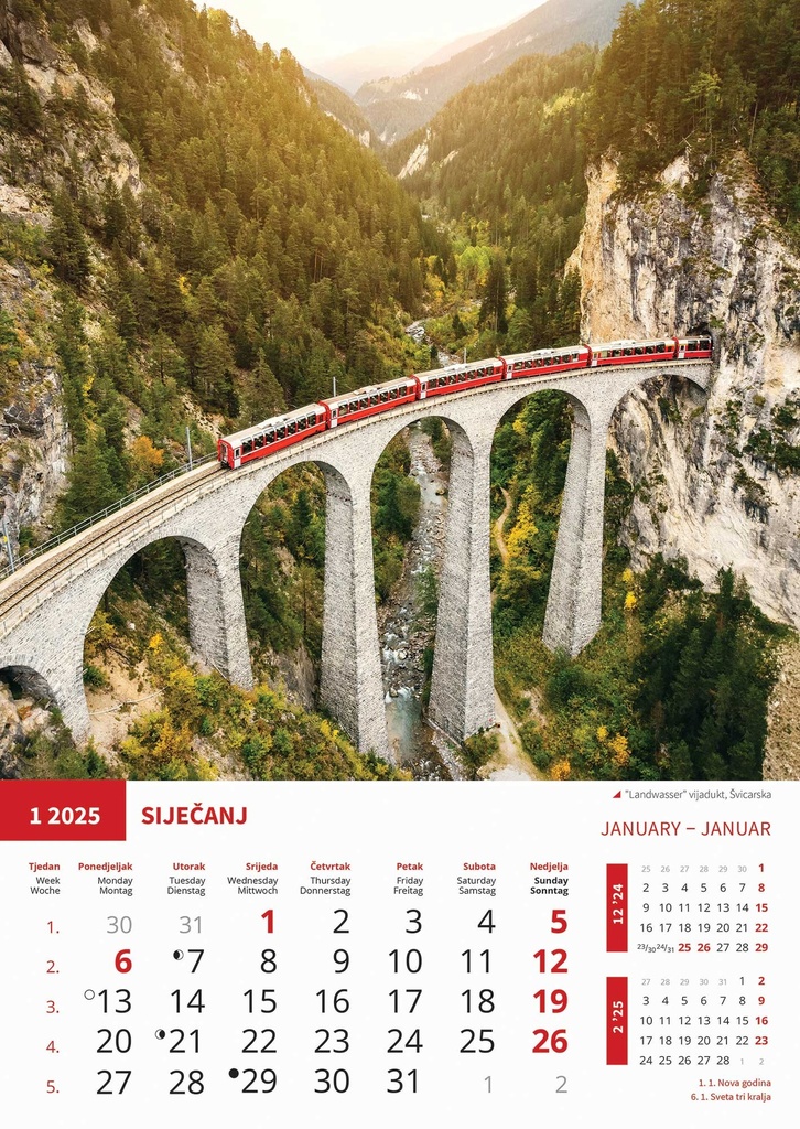 "BISERI SVIJETA" 13 list., dim: 30,5x50 cm, PVC vrećica, P/50, color kalendar