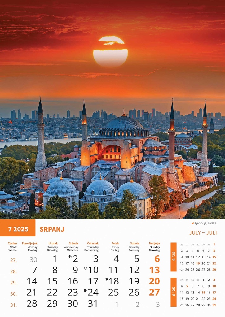 "BISERI SVIJETA" 13 list., dim: 30,5x50 cm, PVC vrećica, P/50, color kalendar