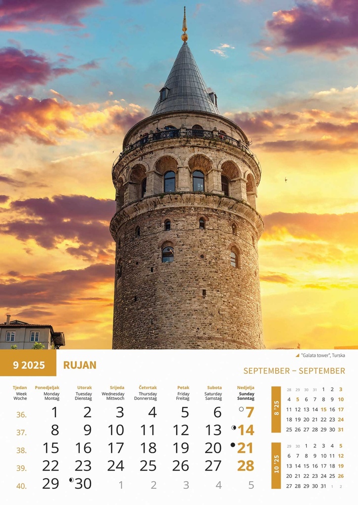 "BISERI SVIJETA" 13 list., dim: 30,5x50 cm, PVC vrećica, P/50, color kalendar