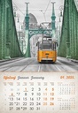 "VINTAGE GRADOVI" 13 list., dim: 33x55cm, PVC vrećica, P/40, color kalendar
