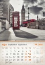 "VINTAGE GRADOVI" 13 list., dim: 33x55cm, PVC vrećica, P/40, color kalendar