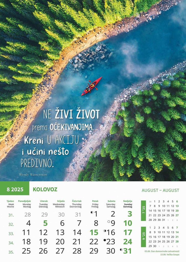 "MOTIVACIJSKI KALENDAR" 13 list., dim: 30,5x50 cm, PVC vrećica, P/50, color kalendar 