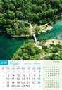 "NACIONALNI PARKOVI HRVATSKE" 13 list., dim: 33x55 cm, PVC vrećica, P/40, color kalendar