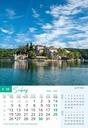 "NACIONALNI PARKOVI HRVATSKE" 13 list., dim: 33x55 cm, PVC vrećica, P/40, color kalendar