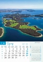 "NACIONALNI PARKOVI HRVATSKE" 13 list., dim: 33x55 cm, PVC vrećica, P/40, color kalendar