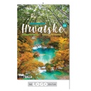 "NACIONALNI PARKOVI HRVATSKE" 13 list., dim: 33x55 cm, PVC vrećica, P/40, color kalendar