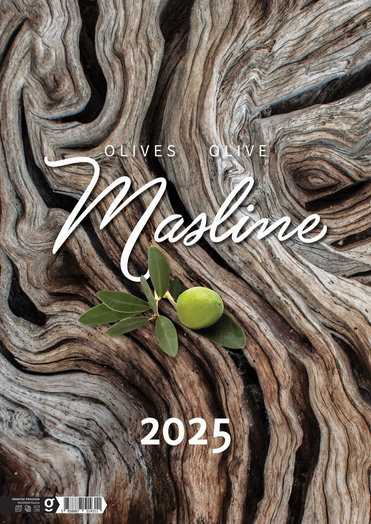 "MASLINE" 13 list., dim: 30,5x50 cm, PVC vrećica, P/50, color kalendar