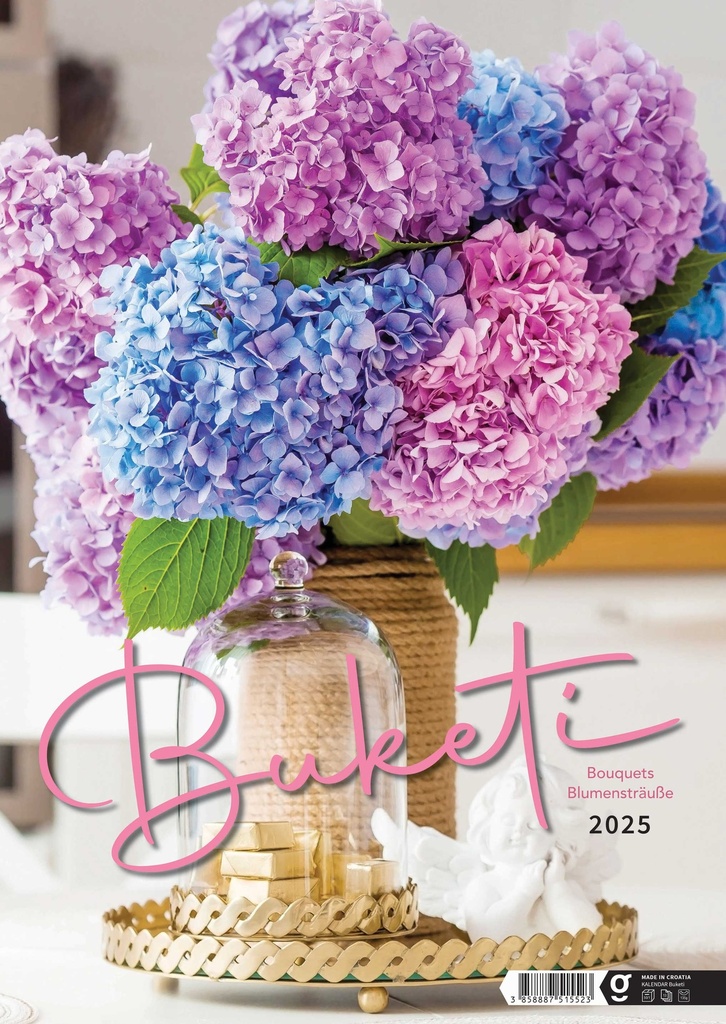 "BUKETI" 13 list., dim: 30,5x50 cm, PVC vrećica, P/50, color kalendar