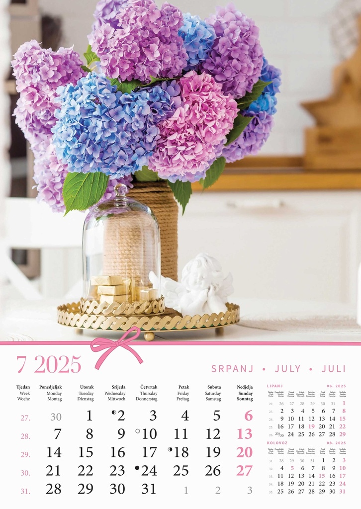 "BUKETI" 13 list., dim: 30,5x50 cm, PVC vrećica, P/50, color kalendar