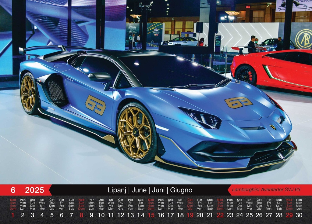 "AUTOMOBILI"  13 list., dim: 33,5x31 cm, PVC vrećica, P/50, color kalendar