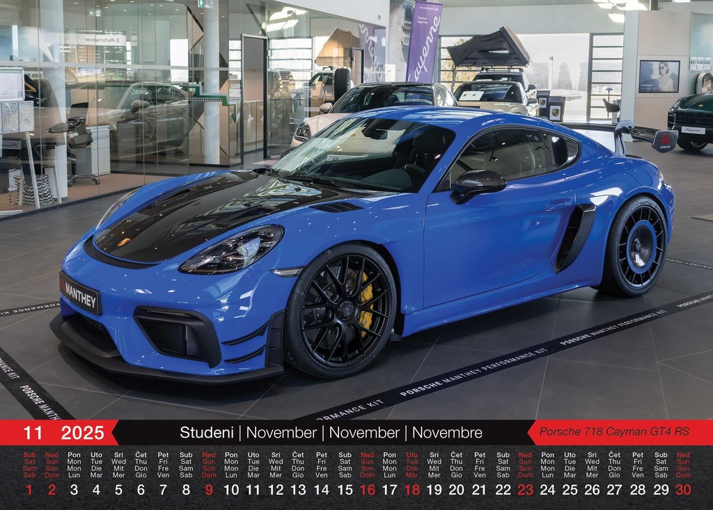 "AUTOMOBILI"  13 list., dim: 33,5x31 cm, PVC vrećica, P/50, color kalendar