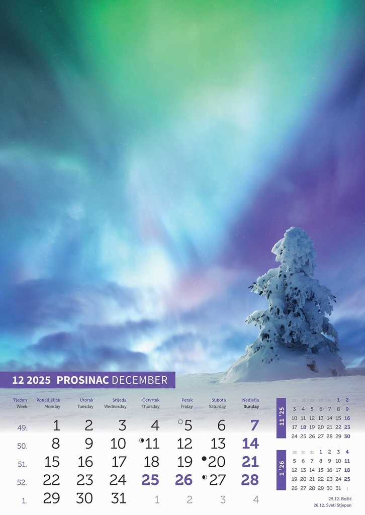 "IGRE BOJA" 13 sheets., format: 30,5x50 cm, PVC bag, P/50, color calendar