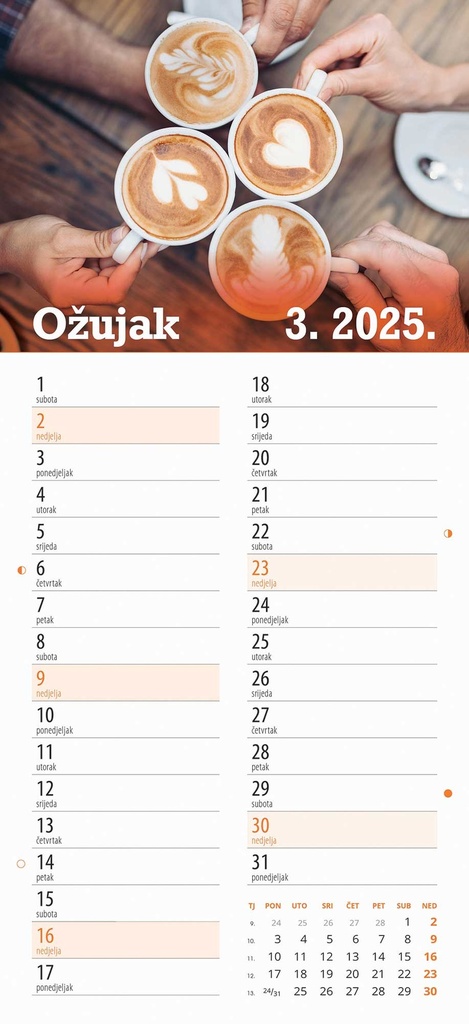 "IZ BIRTIJE" 13 list., dim: 22x55cm, PVC vrećica, P/50, color kalendar