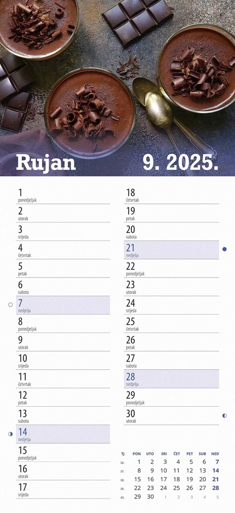 "IZ BIRTIJE" 13 list., dim: 22x55cm, PVC vrećica, P/50, color kalendar