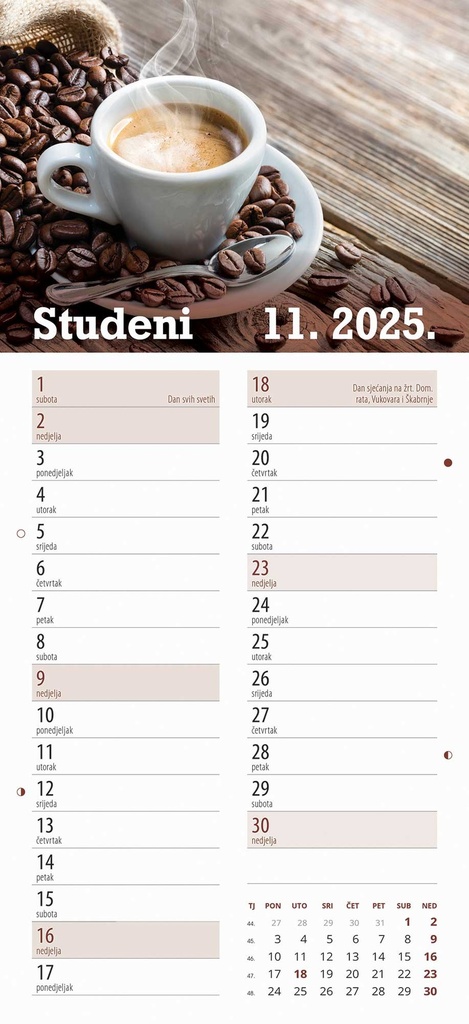 "IZ BIRTIJE" 13 list., dim: 22x55cm, PVC vrećica, P/50, color kalendar