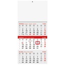"Poslovni  SIVO-CRVENI" three month calendar, 12 sheets, format: 29,5x62cm, PVC bag, date indicator, P/50 