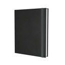 "BURANO" CRNI NOTES, poslovni, dim:17,5x20,6 cm, P/20