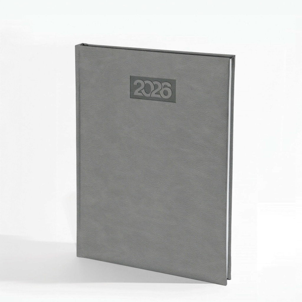 Planer DNEVNI SIVI PALERMO, šivani, B5, dim:16,5x22,5cm, 320 str. P/20 (meka korica)