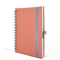 "NOTES BORGO wire" ROZI spiralni A5, dim: 14x21 cm, 192 str., P/20