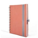 "NOTES BORGO wire" ROZI spiralni A5, dim: 14x21 cm, 192 str., P/20