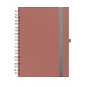 "NOTES BORGO wire" ROZI spiralni A5, dim: 14x21 cm, 192 str., P/20