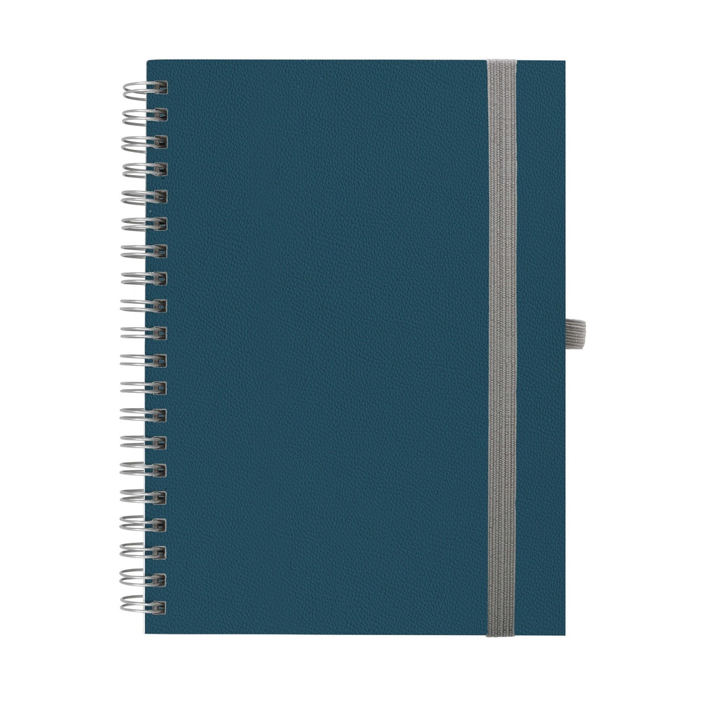 "NOTES BORGO wire" TIRKIZNO PLAVI spiralni A5, dim: 14x21 cm, 192 str., P/20