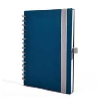 "NOTES BORGO wire" TIRKIZNO PLAVI spiralni A5, dim: 14x21 cm, 192 str., P/20