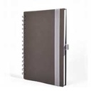 "NOTES BORGO wire" SIVI spiralni A5, dim: 14x21 cm, 192 str., P/20