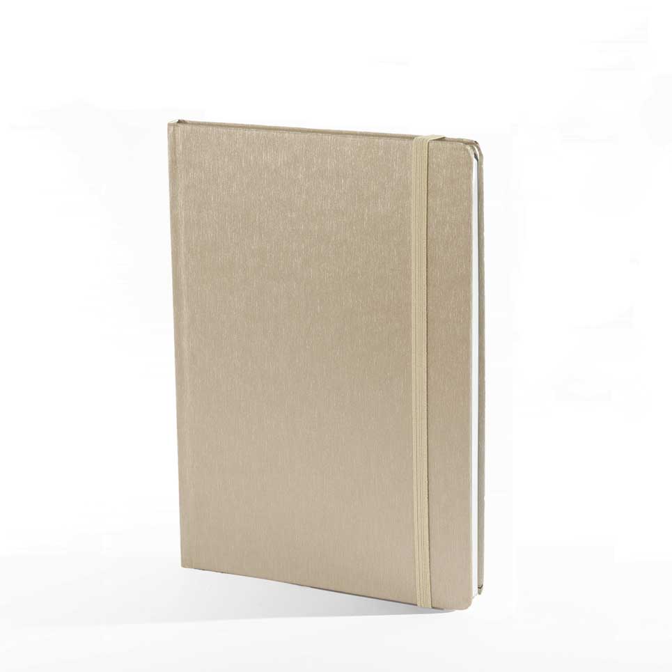"LINAS" gold notebook A5, business, format:14x21cm P/40