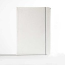 "RIO A6" WHITE NOTEBOOK, business, format:11,5x15,5cm, P/40