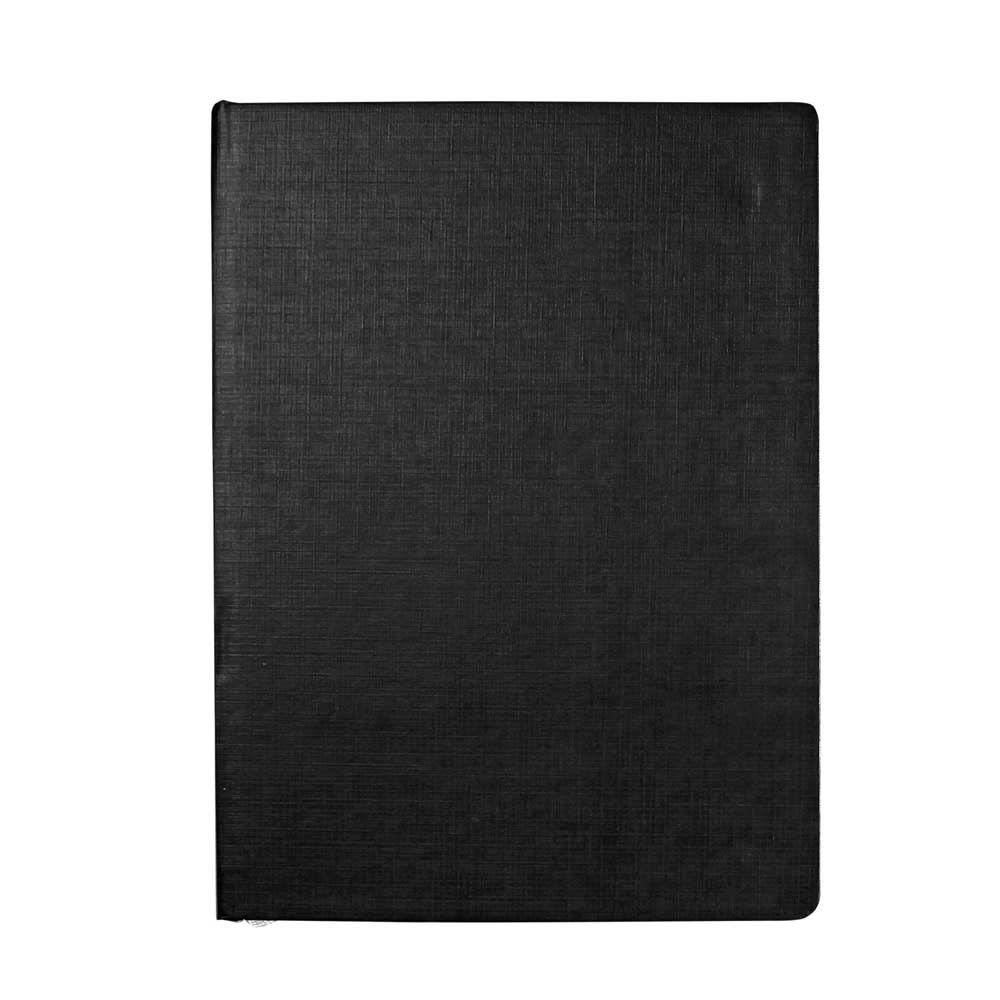 "BUDGET Friendly A5" black notebook, format:14,8x21cm, P/20
