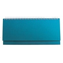DESK planner BRISTOL LIGHT BLUE, wire bound, format:30x14,5cm, 128 pages, P/50