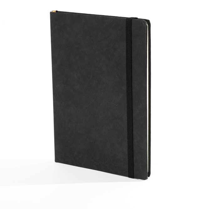 "MONZA" anthracite grey notebook A5, business, format:14,8x21cm, P/20