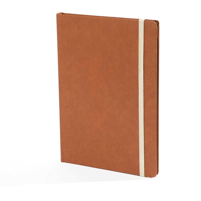 "MONZA" brown notebook A5, business, format:14,8x21cm, P/20
