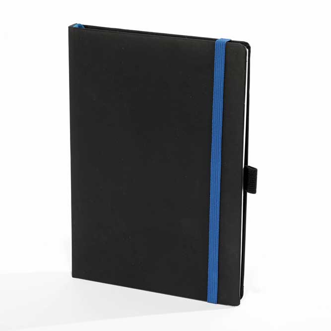 "PANTERA" notebook A5, with blue elastic band, business, format:14,8x21cm, P/20