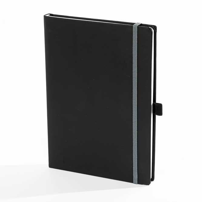 "PANTERA" notebook A5, with grey elastic band, business, format:14,8x21cm, P/20